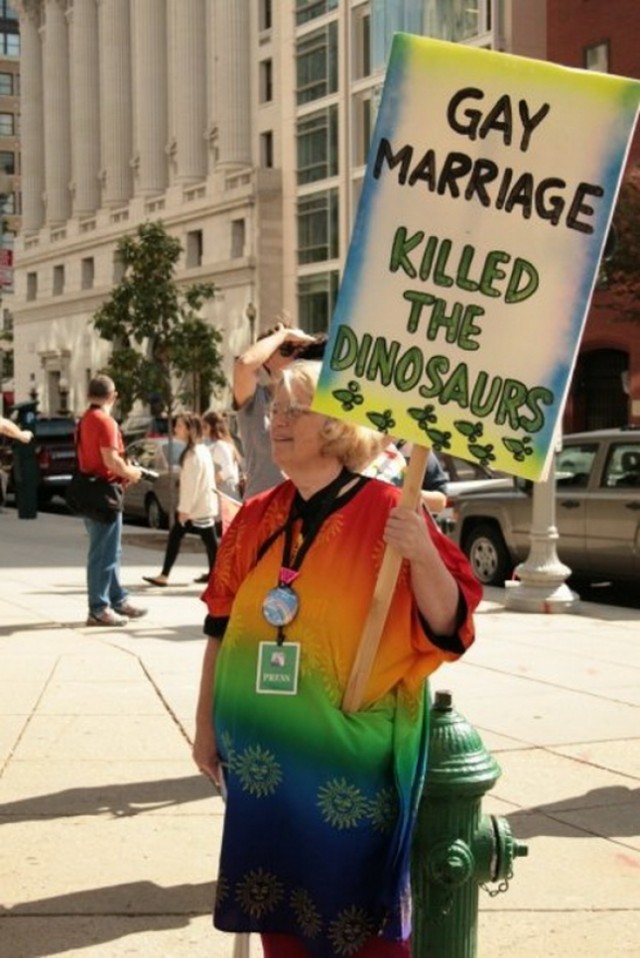 Gay marriage killed the dinosaurs